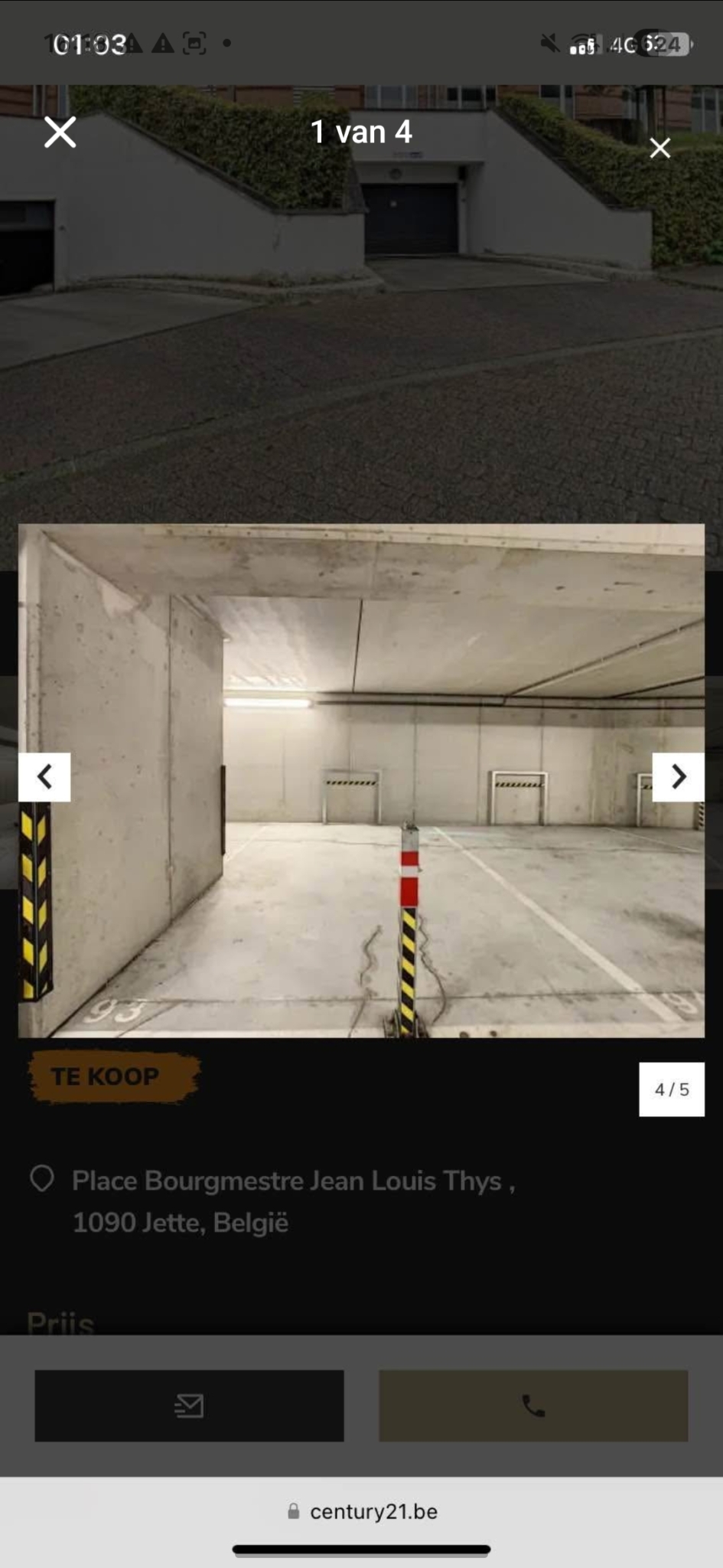 Parking dans les JARDINS DE JETTE